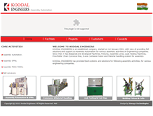 Tablet Screenshot of koodalengineers.com